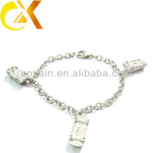 stainless steel jewelry bracelet with car pendant for lovely girl